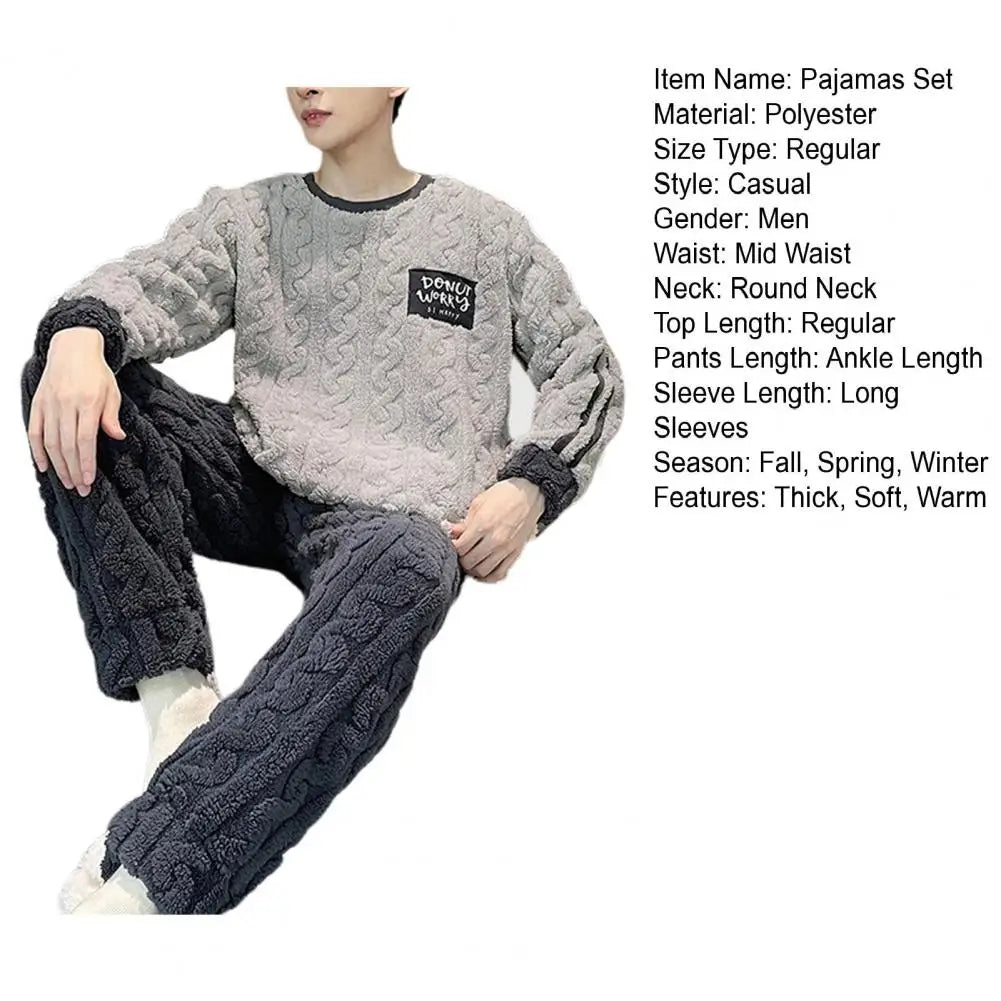 Men's Winter Pajamas Set